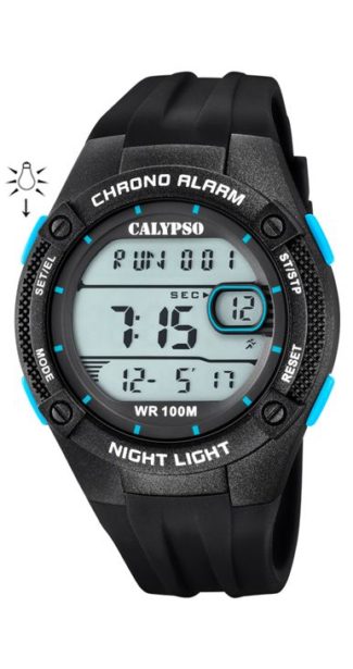 Reloj Calypso 5765/1 Caucho Negro-Azul - Imagen 1