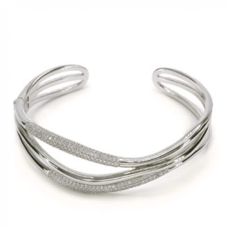 Pulsera Line Argent Brazalete Rígido Circonitas 17740-E