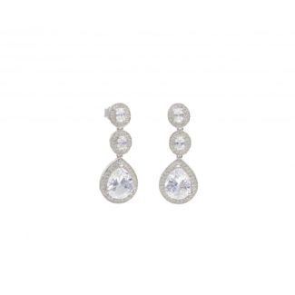 Pendientes Line Argent Largo Circonitas 17892-A
