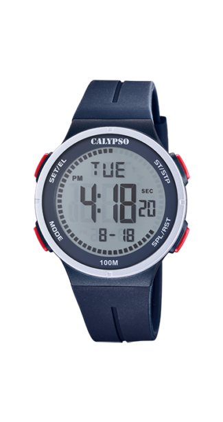 Reloj Calypso 5803/3 Caucho Azul-Rojo