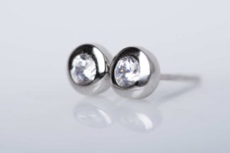 Pendientes Altair Plata Chatón 3mm P201/3