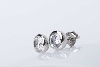 Pendientes Altair Plata Chatón 6mm P201/6