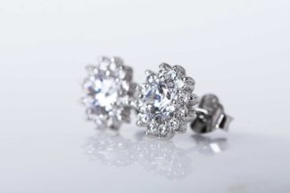 Pendientes Altair Plata Roseta Circonitas P207