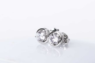 Pendientes Altair Plata Circonita 4 Garras P213