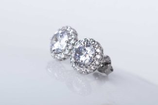 Pendientes Altair Plata Tipo Roseta Circonitas P214
