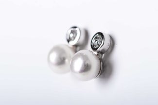 Pendientes Altair Plata Tu y Yo Perla P216 - Imagen 1
