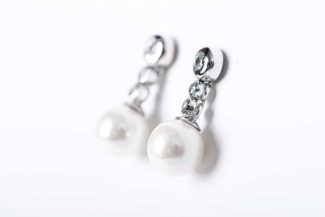 Pendientes Altair Plata Largo Perla P217