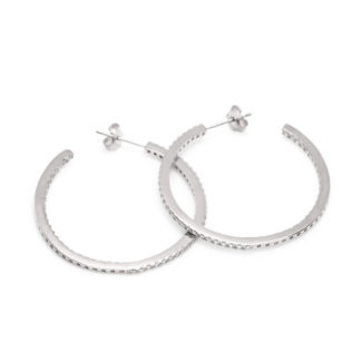 Pendientes Line Argent Aro Circonitas 6497-A