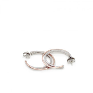 Pendientes Line Argent Aro Bicolor 18045-R-A