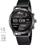 SMARTWATCH LOTUS 50048/1 NEGRO CORREA DE ACERO INOXIDABLE 316L, FUNCIÓN  LLAMADAS, BLUETOOTH, HOMBRE