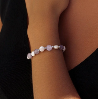 Pulsera Line Argent Perlas y Amatistas 19070-P - Imagen 2