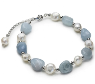 Pulsera Line Argent Perlas y Calcedonia 19071-P - Imagen 1