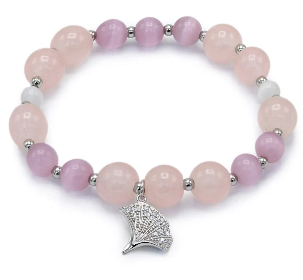 Pulsera de Cuarzo Rosa